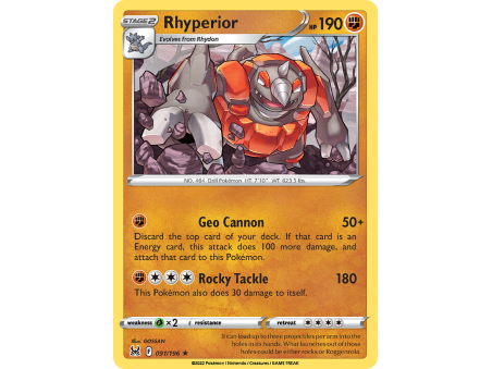 Rhyperior (Reverse Holo)