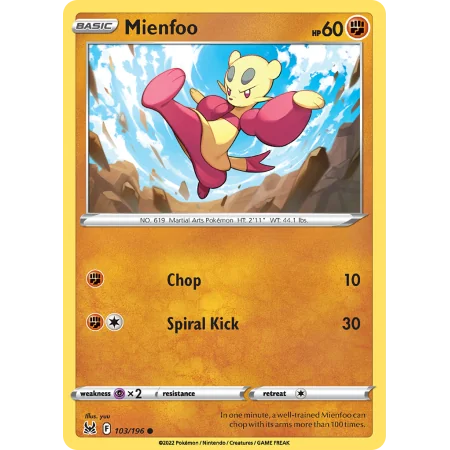 Mienfoo (Reverse Holo)