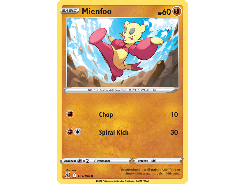 Mienfoo (Reverse Holo)