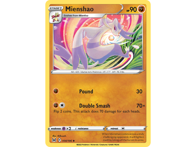 Mienshao (Reverse Holo)