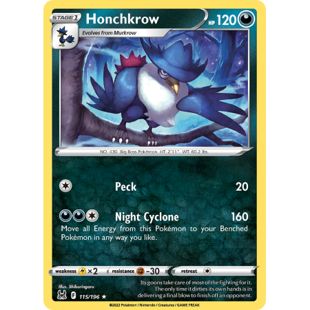 Honchkrow (Reverse Holo)