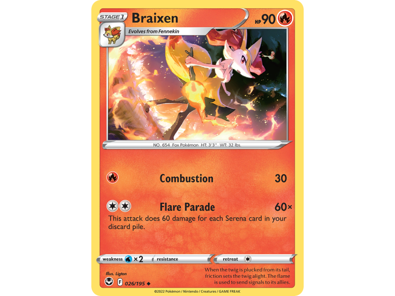 Braixen (Reverse Holo)