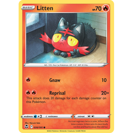 Litten (Reverse Holo)
