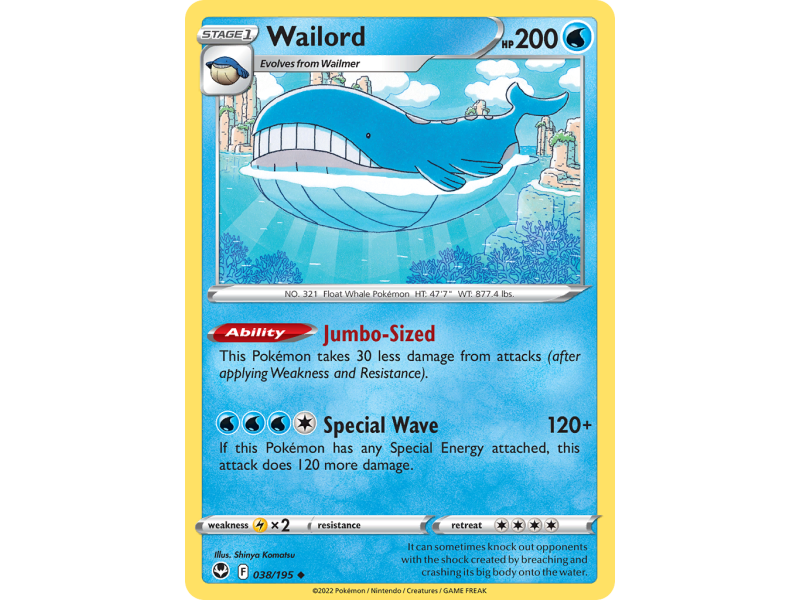 Wailord (Reverse Holo)