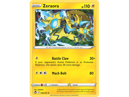 Zeraora (Reverse Holo)