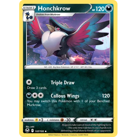 Honchkrow (Reverse Holo)