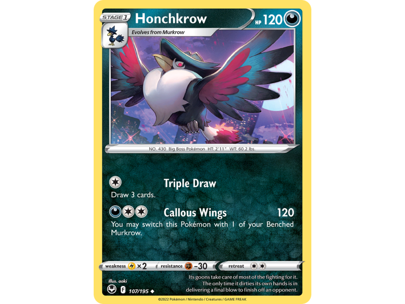 Honchkrow (Reverse Holo)