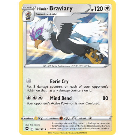 Hisuian Braviary (Reverse Holo)