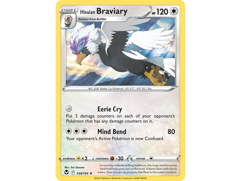 Hisuian Braviary (Reverse Holo)