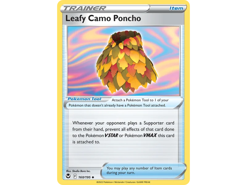 Leafy Camo Poncho