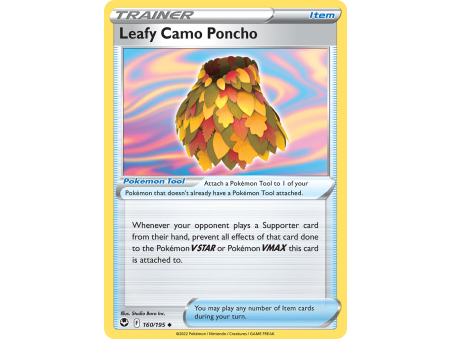 Leafy Camo Poncho (Reverse Holo)