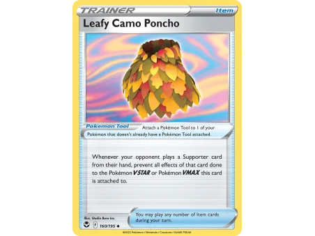 Leafy Camo Poncho (Reverse Holo)