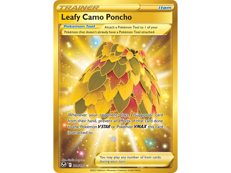 Leafy Camo Poncho