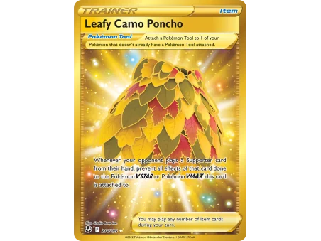 Leafy Camo Poncho