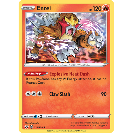 Entei (Reverse Holo)