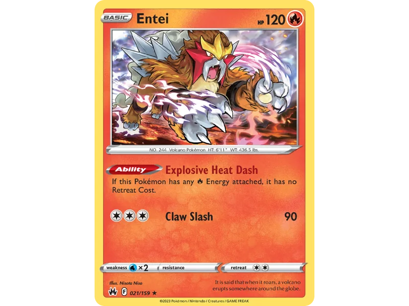 Entei (Reverse Holo)