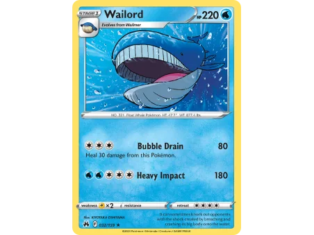 Wailord (Reverse Holo)
