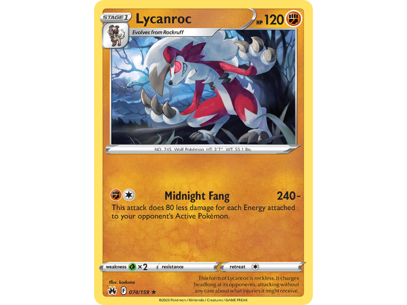 Lycanroc (Reverse Holo)
