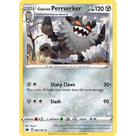 Galarian Perrserker (Reverse Holo)