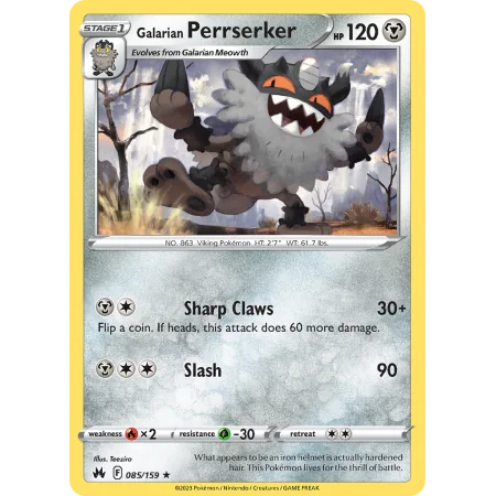 Galarian Perrserker (Reverse Holo)