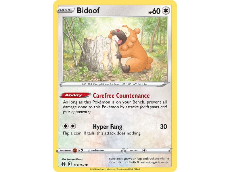 Bidoof (Reverse Holo)
