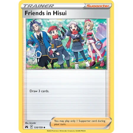 Friends in Hisui (Reverse Holo)