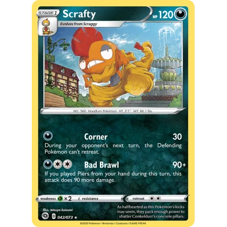 Scrafty (Reverse Holo)