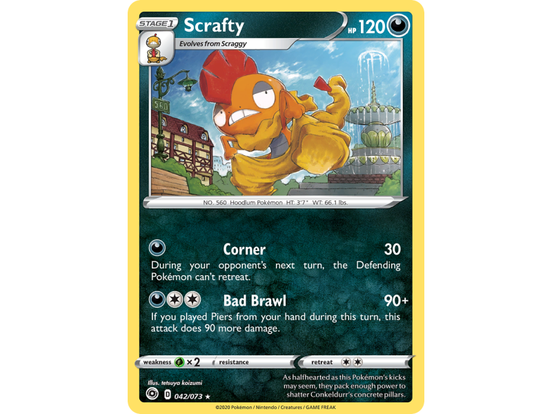 Scrafty (Reverse Holo)