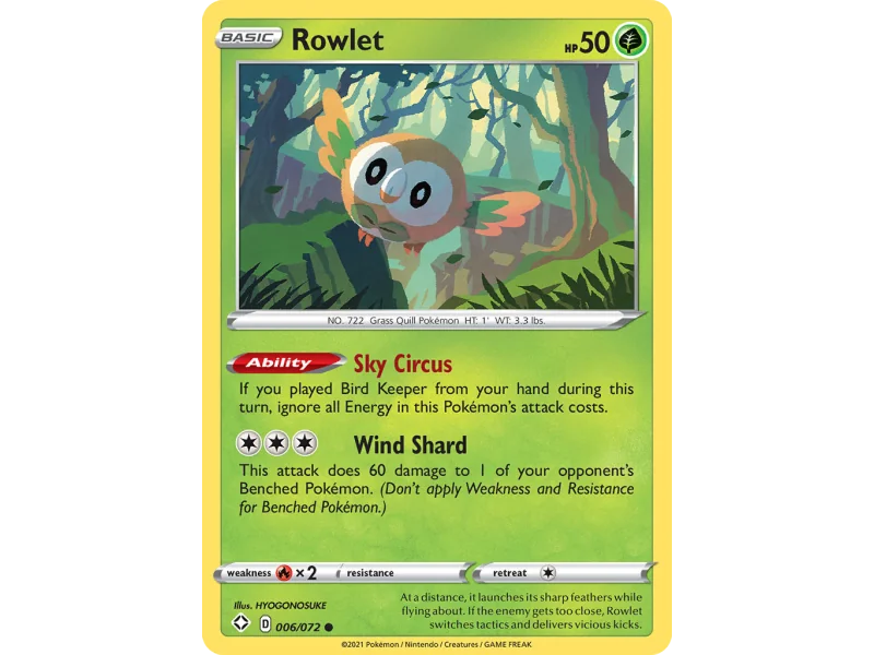 Rowlet (Reverse Holo)