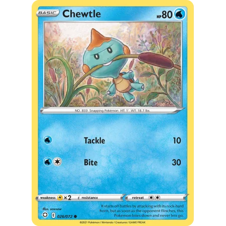 Chewtle (Reverse Holo)