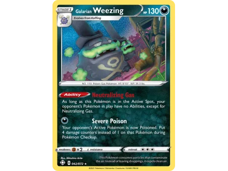 Galarian Weezing (Reverse Holo)