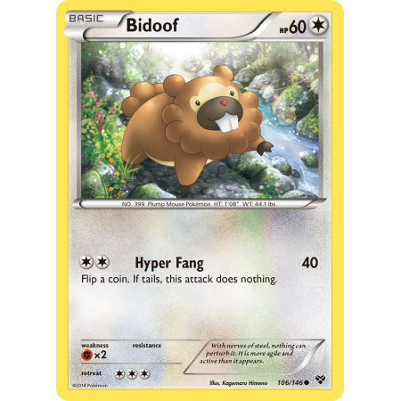 Bidoof (Reverse Holo)