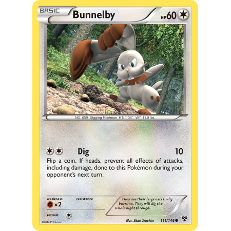 Bunnelby (Reverse Holo)
