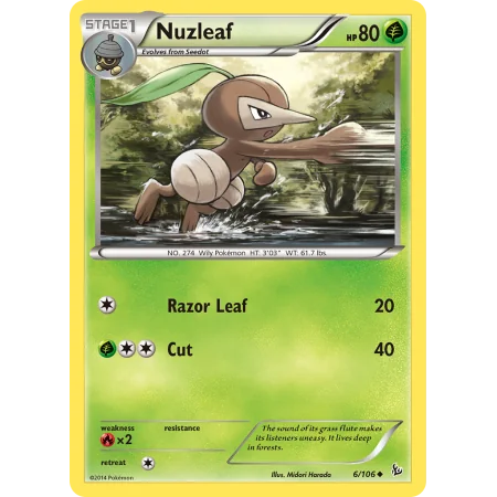 Nuzleaf (Reverse Holo)