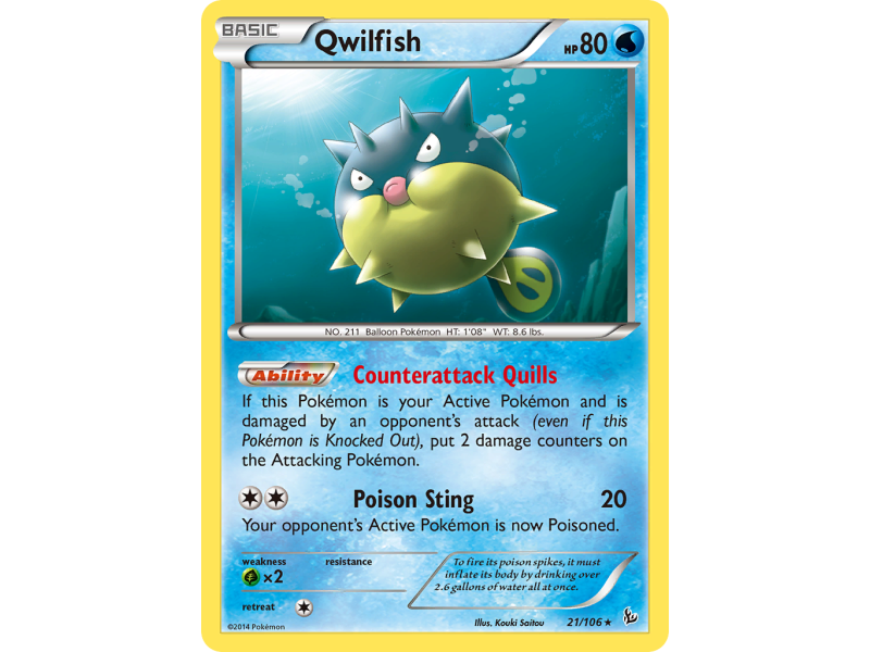 Qwilfish (Reverse Holo)
