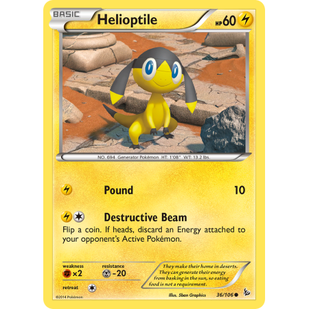 Helioptile (Reverse Holo)