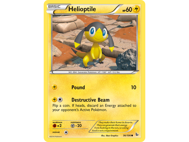 Helioptile (Reverse Holo)