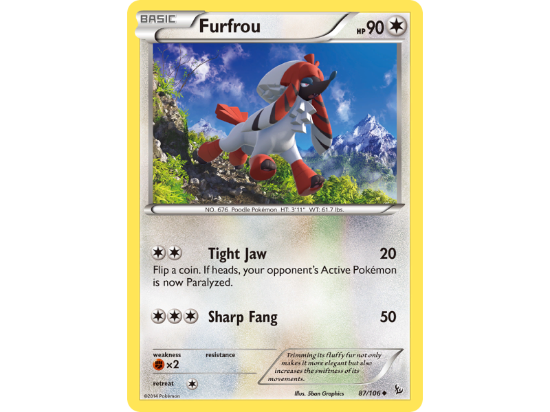 Furfrou (Reverse Holo)