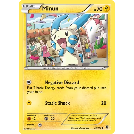 Minun (Reverse Holo)
