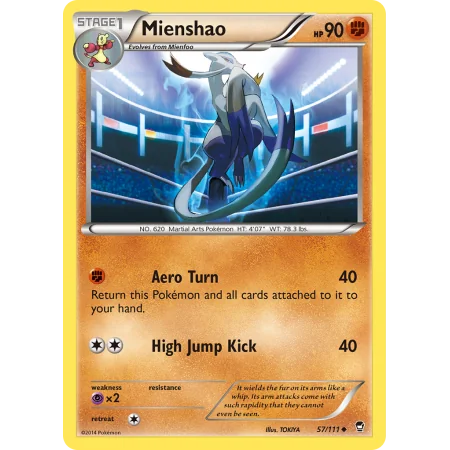 Mienshao (Reverse Holo)