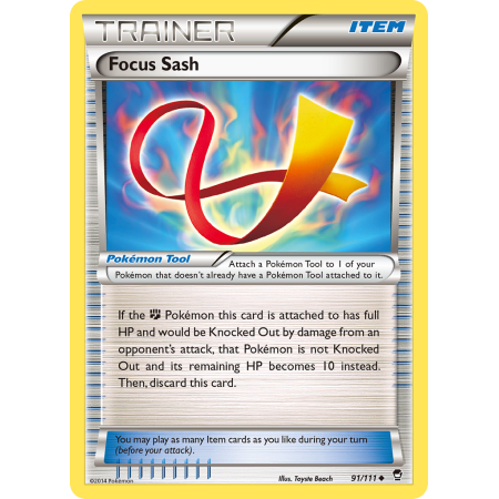 Focus Sash (Reverse Holo)