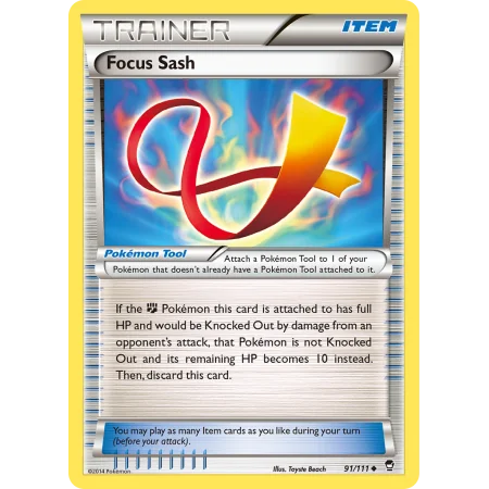 Focus Sash (Reverse Holo)