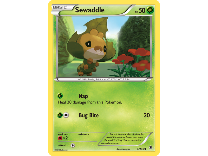 Sewaddle (Reverse Holo)
