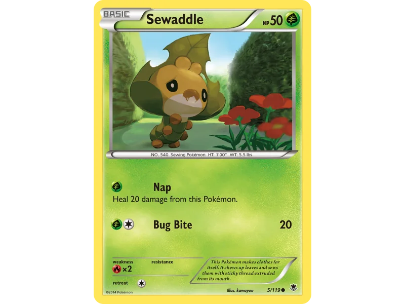 Sewaddle (Reverse Holo)