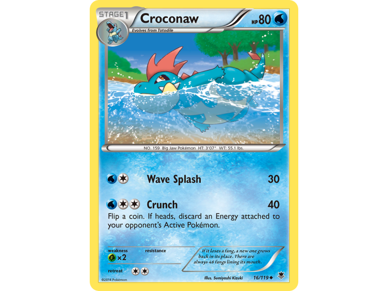 Croconaw (Reverse Holo)