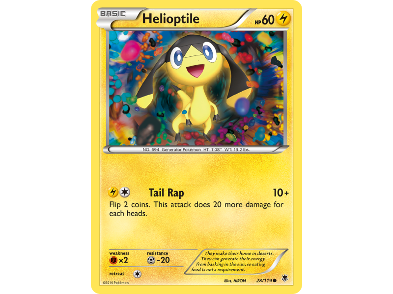 Helioptile (Reverse Holo)