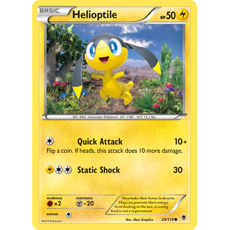 Helioptile (Reverse Holo)
