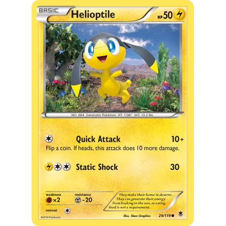 Helioptile (Reverse Holo)