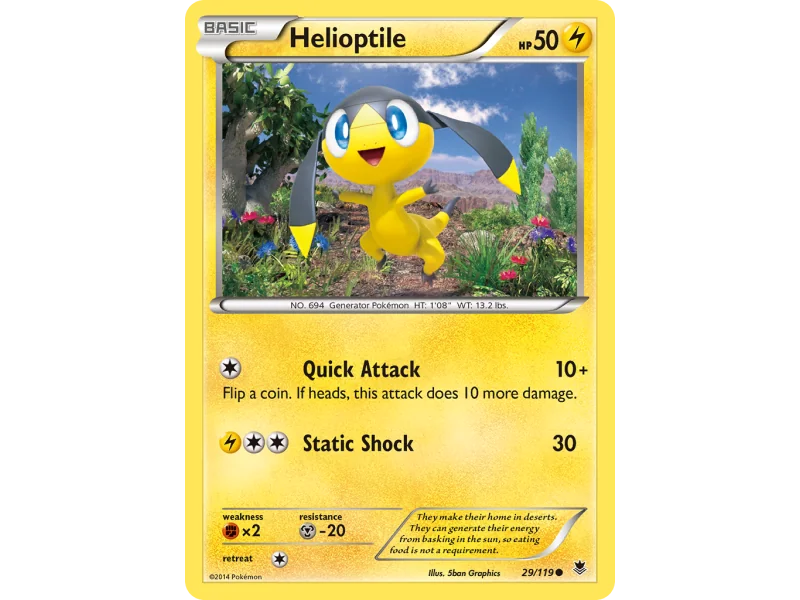 Helioptile (Reverse Holo)