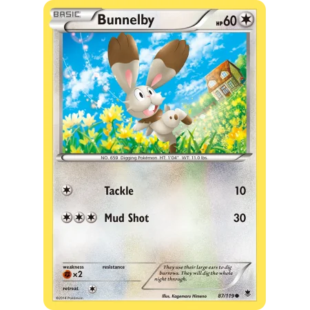 Bunnelby (Reverse Holo)